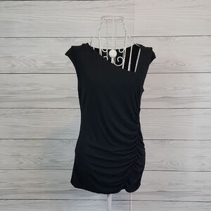 Loyalty Black Ruched Top Womens Size M